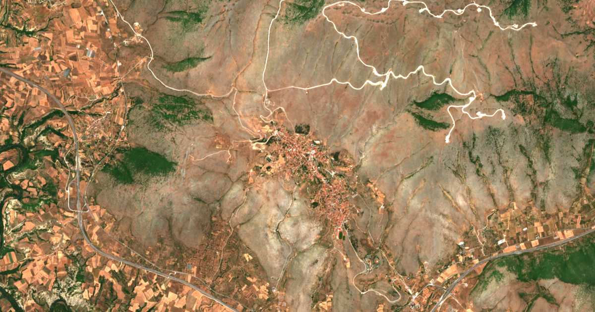 Mapa por satélite de Siátista